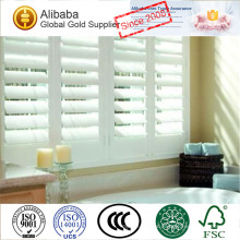 New Design Hot Quality of Cheap Price with Custom-Made Stained Plantation Shutters Double Open